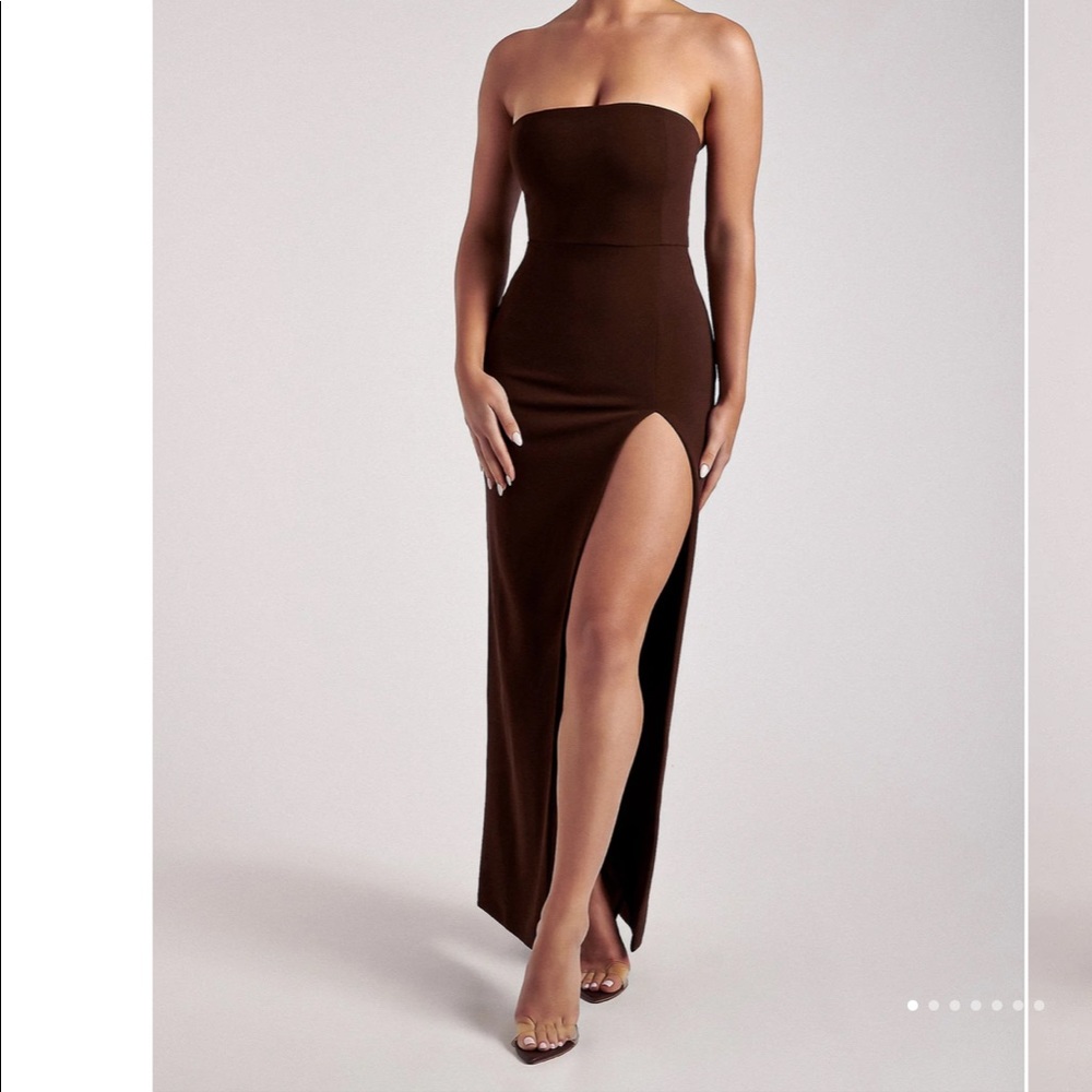 Meshki Rachel Brown Dress